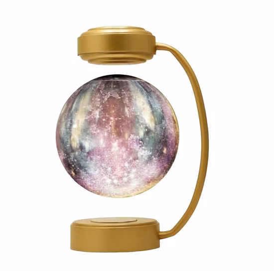 Nueva orferta de fábrica, lámpara de luna de galaxia estrellada de levitación magnética de plástico para interiores, luz para decoración de regalos de negocios en el hogar
